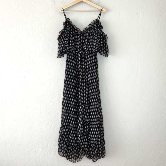 MISA Los Angeles Desi High Low Ruffle Maxi Dress - Picture 2 of 8